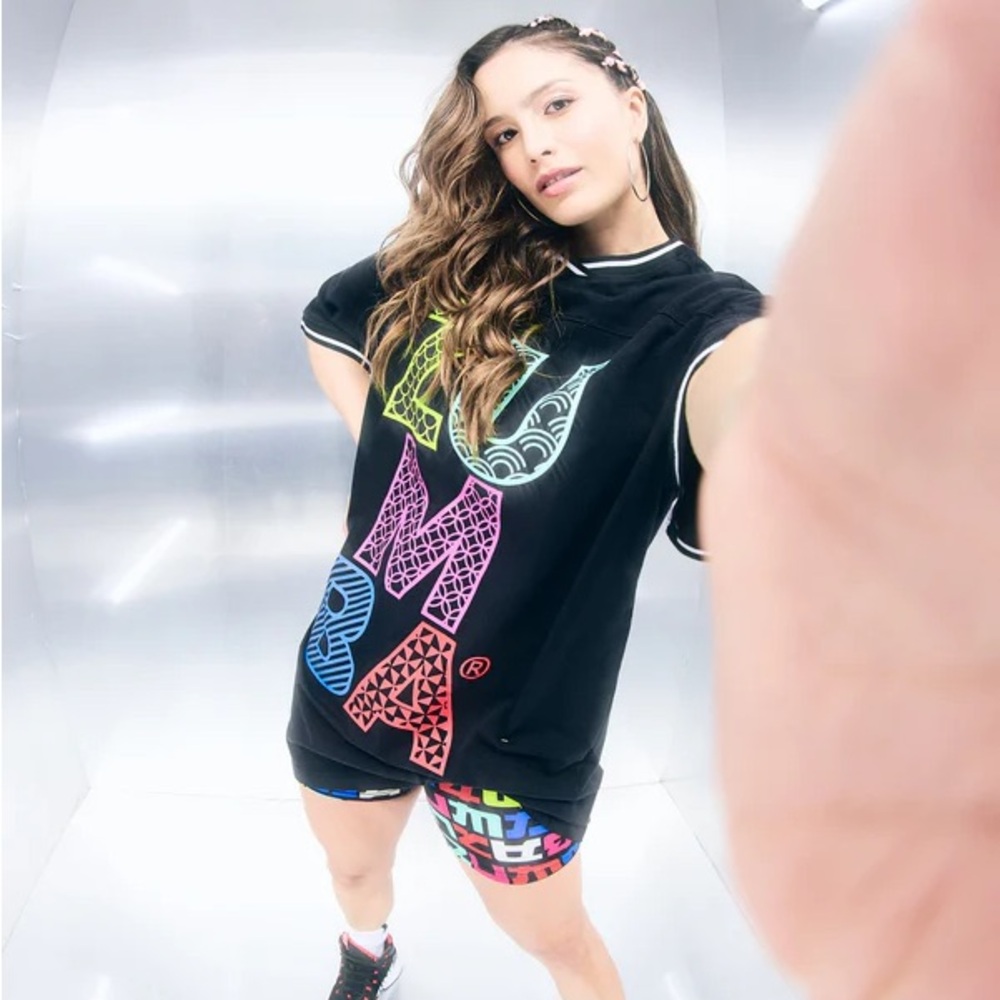 Zumba Eastern Flavor Extra Long Oversized Tee